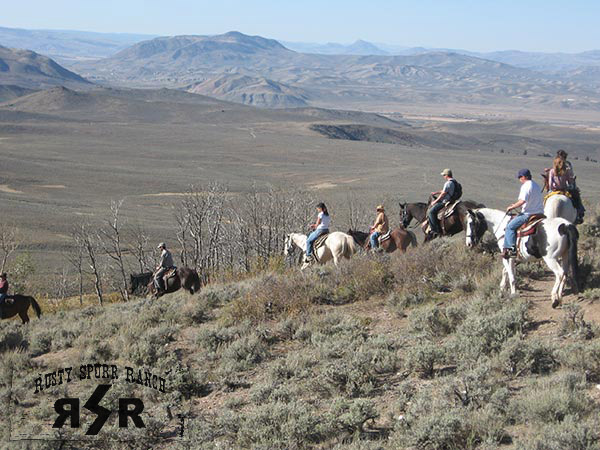 Horseback riding at Rusty Spurr Ranch